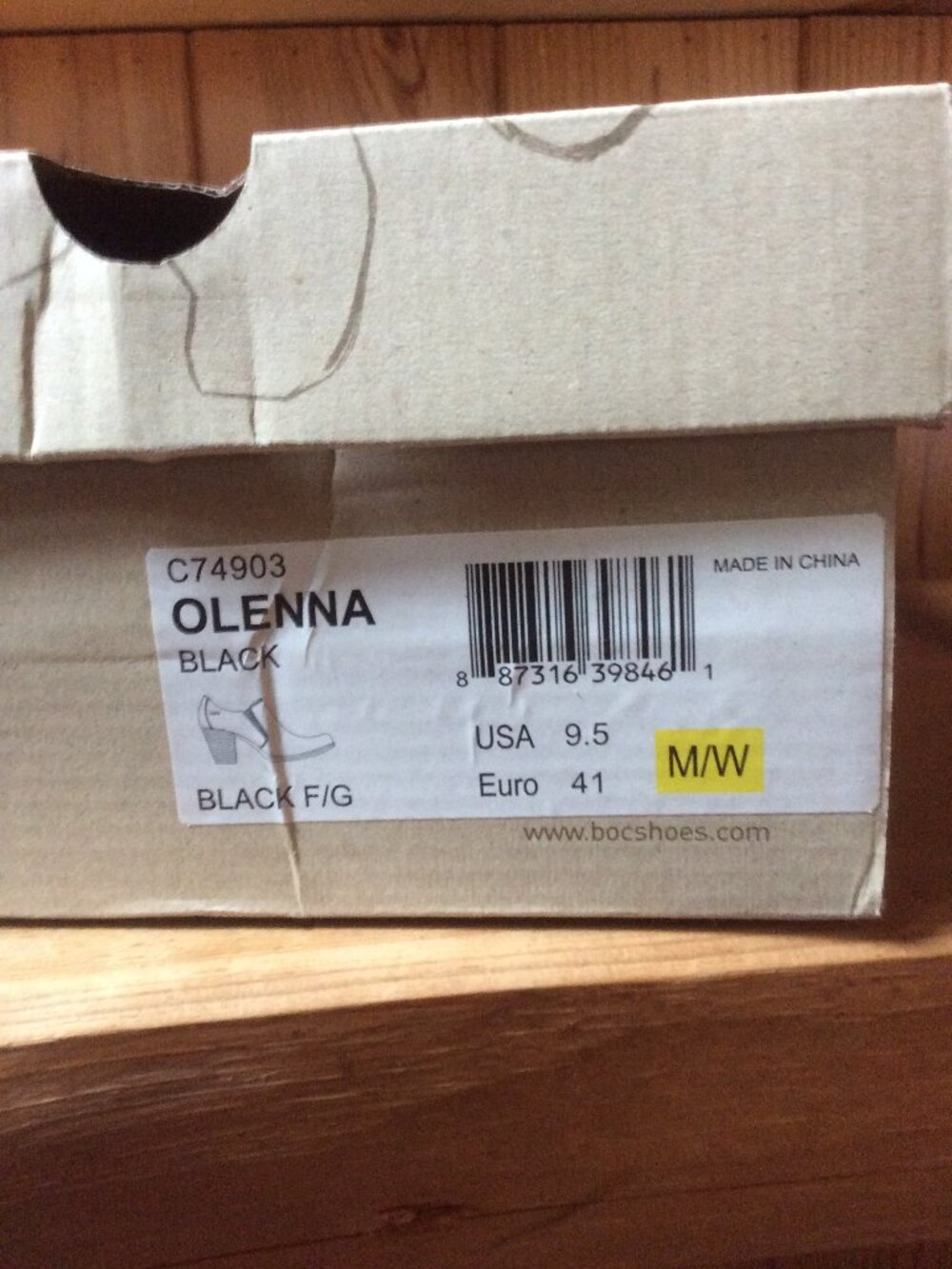 Boc Olenna Black Leather Western Stacked Heel Boho Ankle Boot Size 9.5/EU 41 - Picture 8 of 8